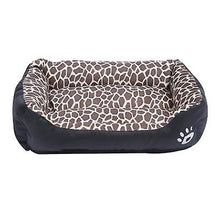 Load image into Gallery viewer, S 43*32cm leopard print Pet cat, dog bed, soft and comfortable pet nest AZ21805
