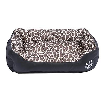 S 43*32cm leopard print Pet cat, dog bed, soft and comfortable pet nest AZ21805