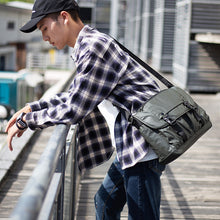 Load image into Gallery viewer, Backpack Vintage Messenger   Men Shoulder Crossbody Canvas Nylon Cloth Men   Trendy shoulder bag
