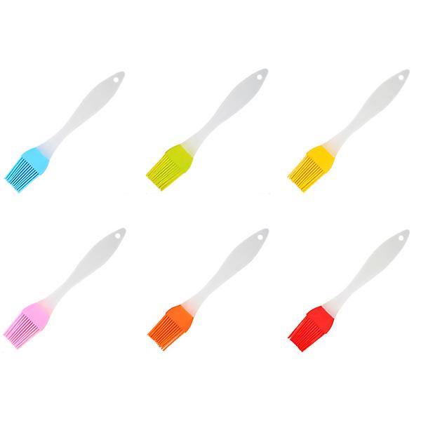 3pcs yellow Split oil brush barbecue brush Silicone brush Baking brush AZ13189