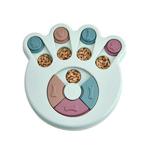 Load image into Gallery viewer, Paw print pink Dog Increase IQ Interactive Slow Dispensing Feeding Pet Dog Training Toy bowl AZ19346
