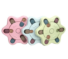 Load image into Gallery viewer, Hexagonal pink Dog Increase IQ Interactive Slow Dispensing Feeding Pet Dog Training Toy bowl AZ19347
