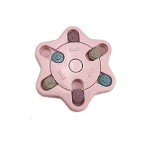 Load image into Gallery viewer, Paw print pink Dog Increase IQ Interactive Slow Dispensing Feeding Pet Dog Training Toy bowl AZ19346
