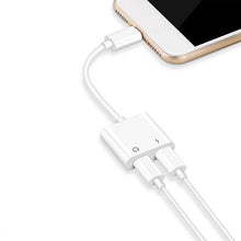 Lade das Bild in den Galerie-Viewer, 2Pcs Lighting+lighting 2 In 1 Aux Headphone Audio Splitter Jack Charger Adapter For iPhone AZ16360
