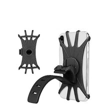 Load image into Gallery viewer, 2Pcs black Mobile Phone Holder, Silicone Handlebar, Stand Mount Bracket Phone Holder AZ16570
