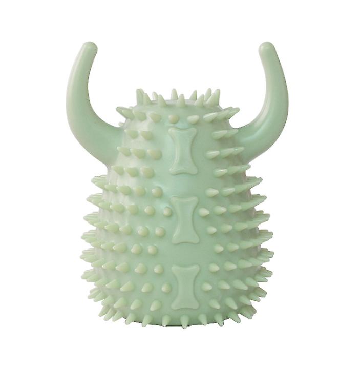 2Pcs green Bite-resistant Cleansing Teeth Dog Chewing Toy,Molar teeth vocalization toys AZ1352