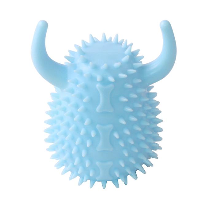 2Pcs blue Bite-resistant Cleansing Teeth Dog Chewing Toy,Molar teeth vocalization toys AZ11213
