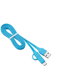 Load image into Gallery viewer, 2Pcs white USB Sync/Charging Cable MFi USB Micro &amp; Type-C AZ21947
