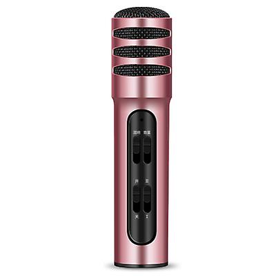 rose gold C11 mobile phone karaoke condenser sound card microphone live singing microphone AZ13427