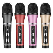 Lade das Bild in den Galerie-Viewer, black Musical microphone portable singing mic karaoke handheld speaker for home party indoor ktv AZ13757
