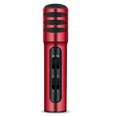 red C11 mobile phone karaoke condenser sound card microphone live singing microphone AZ13426