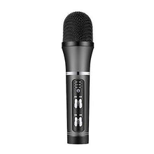 Lade das Bild in den Galerie-Viewer, black Musical microphone portable singing mic karaoke handheld speaker for home party indoor ktv AZ13757
