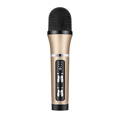 gold Musical microphone portable singing mic karaoke handheld speaker for home party indoor ktv AZ13758