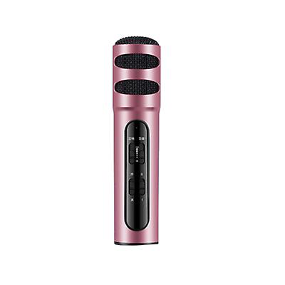 rose gold portable Musical microphone handheld karaoke mic speaker machine for birthday home party AZ12172