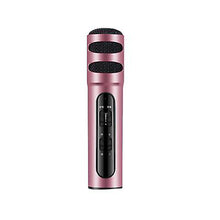 Lade das Bild in den Galerie-Viewer, black portable Musical microphone handheld karaoke mic speaker machine for birthday home party AZ12168
