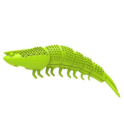 2Pcs grass green Catnip crayfish toothbrush, cat toy molar shrimp AZ12832