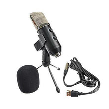 Lade das Bild in den Galerie-Viewer, USB condenser microphone, plug &amp; play microphone for pc laptop, youtube studio video podcast AZ13433
