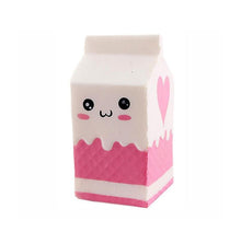 Load image into Gallery viewer, 2Pcs White milk carton Antistress Relief Squishy toy,French fries, Milk tea, Burgers,Cake
