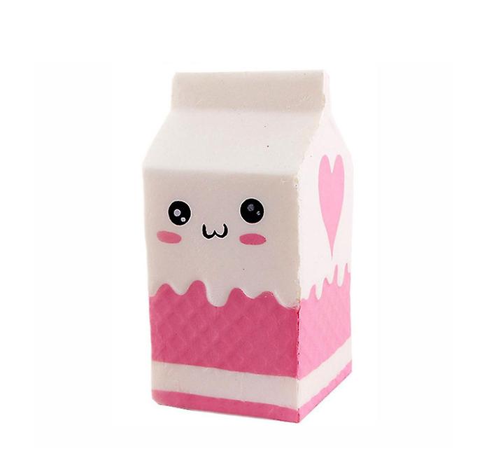2Pcs White milk carton Antistress Relief Squishy toy,French fries, Milk tea, Burgers,Cake