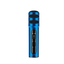 Lade das Bild in den Galerie-Viewer, black portable Musical microphone handheld karaoke mic speaker machine for birthday home party AZ12168
