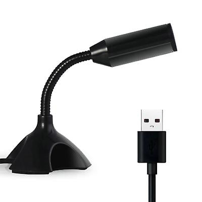 black Universal usb mini desktop speech microphone for pc laptop notebook AZ12494