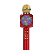 Lade das Bild in den Galerie-Viewer, black Professional bluetooth wireless microphone handheld speaker karaoke music player AZ17793
