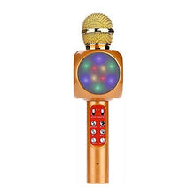 Lade das Bild in den Galerie-Viewer, black Professional bluetooth wireless microphone handheld speaker karaoke music player AZ17793
