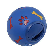 Lade das Bild in den Galerie-Viewer, 14cm blue Rotary switch snack ball, pet molar toy AZ12339
