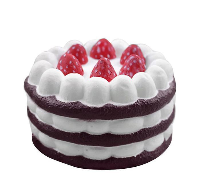 2Pcs Brown cake Antistress Relief Squishy toy,French fries, Milk tea, Burgers,Cake