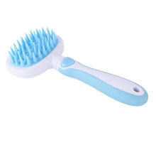 Load image into Gallery viewer, 2Pcs blue pet Hair Removal Comb soft Silicone Massager comb AZ2527
