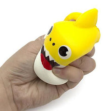 Load image into Gallery viewer, 2Pcs Slow Rebound Cartoon Cube Shark Soft And Pinchable Pu Simulation Decompression Toy,yellow AZ19903
