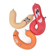 Load image into Gallery viewer, red TPR sand-filled simulation hot dog, stretchable Squeeze decompression vent toy AZ12889
