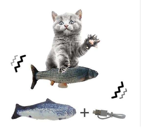 3# Cat toy USB charging simulation fish catnip electric toy fish AZ10615