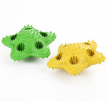 Load image into Gallery viewer, green Five-pointed star Dog Toy Chewing Rubber Toy With Molar Teeth Cleaning AZ13384

