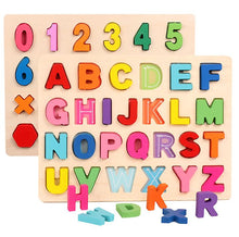 Load image into Gallery viewer, 0-20 numbers Wooden jigsaw puzzle For Toddlers, Abc Case Letter And Number Educational Toys
