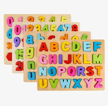 Load image into Gallery viewer, 0-20 numbers Wooden jigsaw puzzle For Toddlers, Abc Case Letter And Number Educational Toys
