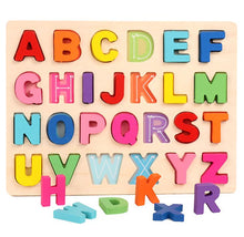 Load image into Gallery viewer, 0-20 numbers Wooden jigsaw puzzle For Toddlers, Abc Case Letter And Number Educational Toys
