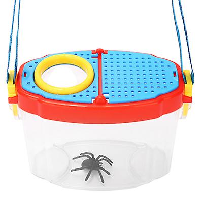 14.5*7*10.5cm Insect box child student toy outdoor classroom observation box with 6 times magnification window Insect box magnifying glass AZ22945