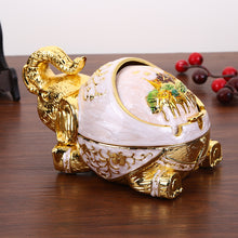 Load image into Gallery viewer, Ashtray Creative Lucky Elephant Metal Tea Table Craft Decoration Windproof Cover Elephant
