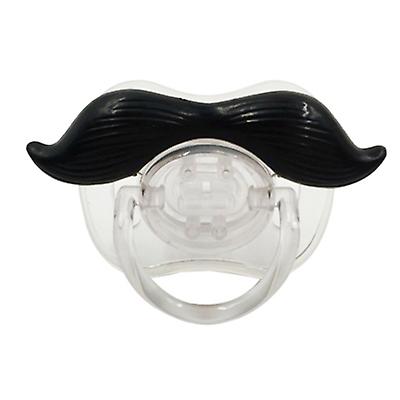 2Pcs 7# Funny Baby Beard Pacifiers Nipple, Food Grade Silicone Teethers AZ12401