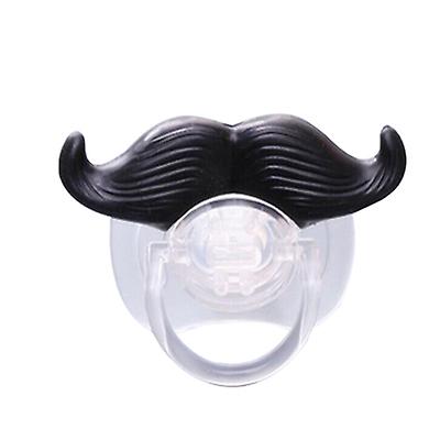 2Pcs 1# Funny Baby Beard Pacifiers Nipple, Food Grade Silicone Teethers AZ12399