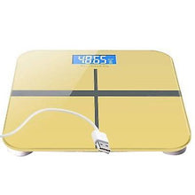 Load image into Gallery viewer, 26*26cm gold Rechargeable household electronic LCD digital weighing scale AZ18964

