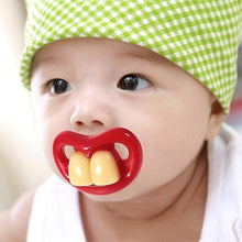 Lade das Bild in den Galerie-Viewer, 1# Baby creative silicone pacifier, tooth shape pacifier AZ10534
