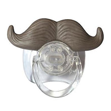Load image into Gallery viewer, 2Pcs 3# Funny Baby Beard Pacifiers Nipple, Food Grade Silicone Teethers AZ12397

