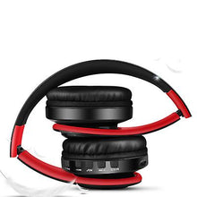 Lade das Bild in den Galerie-Viewer, black+blue Wireless Bluetooth Headphones Noise Cancelling Over-Ear HD Stereo Foldable Earphones AZ20014
