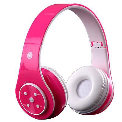 pink Wireless Bluetooth Over-Ear Headphones Stereo Earphones for Kids Children Gifts AZ20164