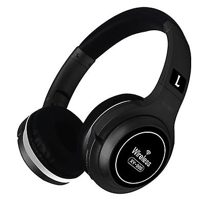 black Wireless Bluetooth Headphones with Noise Cancelling Over-Ear Stereo Earphones AZ13150