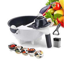 Lade das Bild in den Galerie-Viewer, 12pcs 9pcs / 12pcs set multifunctional food slicer adjustable vegetable and fruit slicer with drain basket AZ14031
