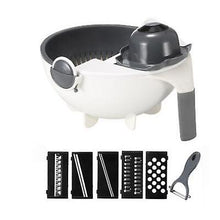 Lade das Bild in den Galerie-Viewer, 12pcs 9pcs / 12pcs set multifunctional food slicer adjustable vegetable and fruit slicer with drain basket AZ14031
