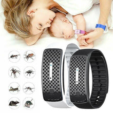 Lade das Bild in den Galerie-Viewer, blue Ultrasonic electronic mosquito repellent watch, children's outdoor mosquito bracelet AZ20428
